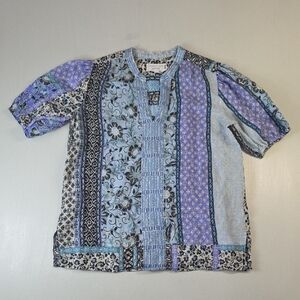 Johnny Was Floret Villa Puff Sleeve Blouse